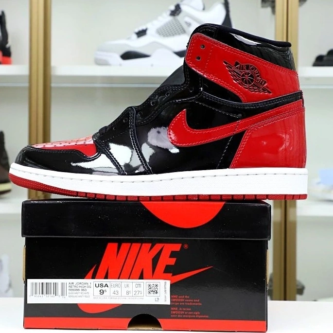 1 BRED PATENT OG AIR HIGH JORDAN 1001